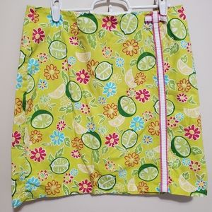 Tahiti reef club lemon & lime skort